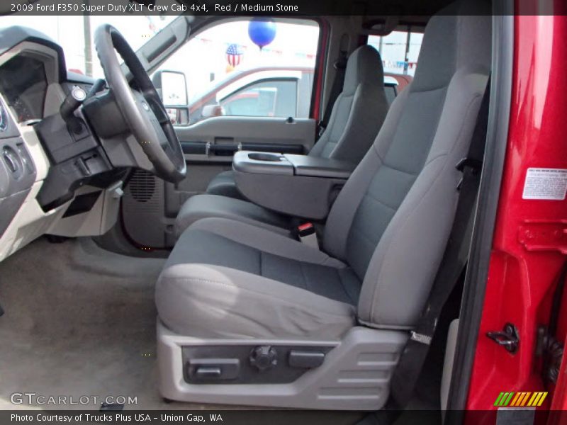 Red / Medium Stone 2009 Ford F350 Super Duty XLT Crew Cab 4x4