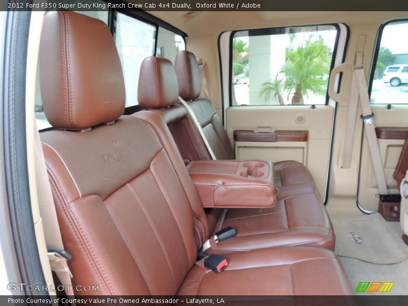 Oxford White / Adobe 2012 Ford F350 Super Duty King Ranch Crew Cab 4x4 Dually