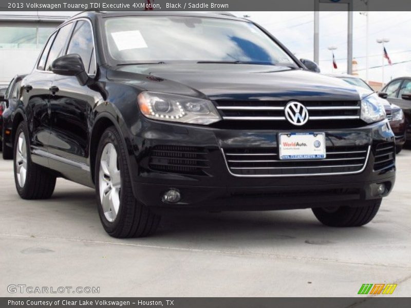 Black / Saddle Brown 2013 Volkswagen Touareg TDI Executive 4XMotion