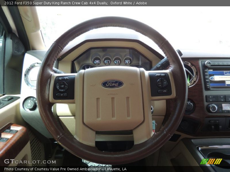 Oxford White / Adobe 2012 Ford F350 Super Duty King Ranch Crew Cab 4x4 Dually