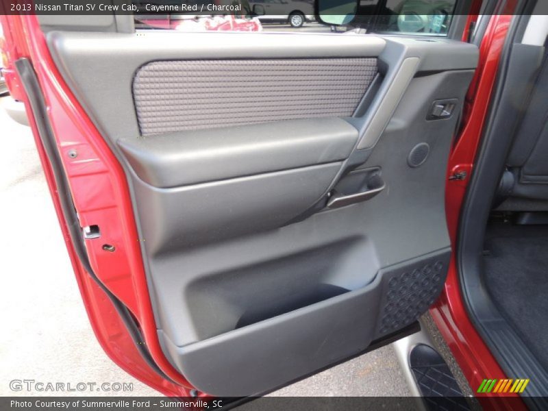 Cayenne Red / Charcoal 2013 Nissan Titan SV Crew Cab