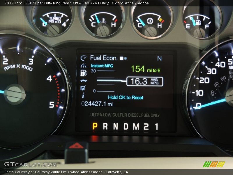 Oxford White / Adobe 2012 Ford F350 Super Duty King Ranch Crew Cab 4x4 Dually
