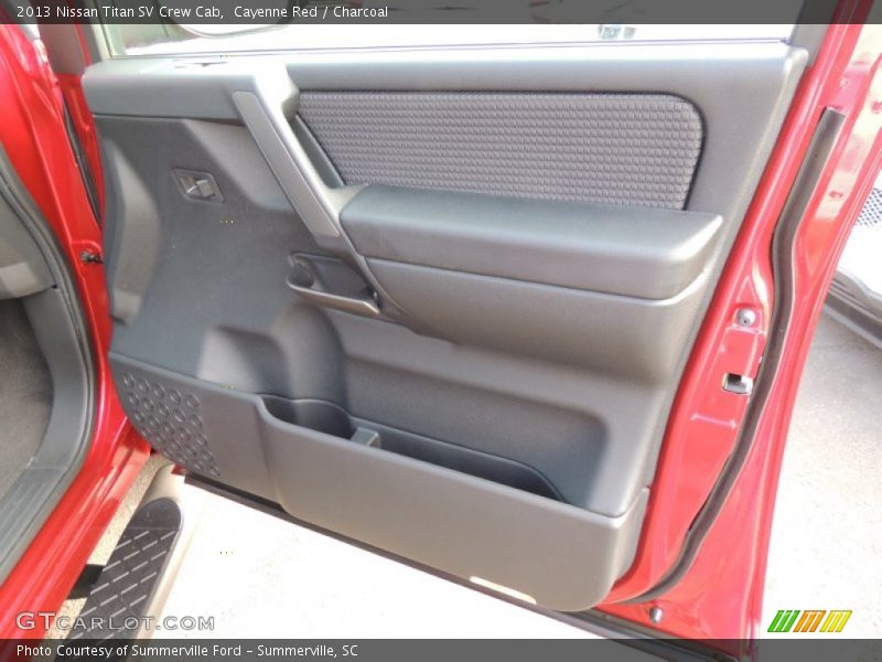 Cayenne Red / Charcoal 2013 Nissan Titan SV Crew Cab