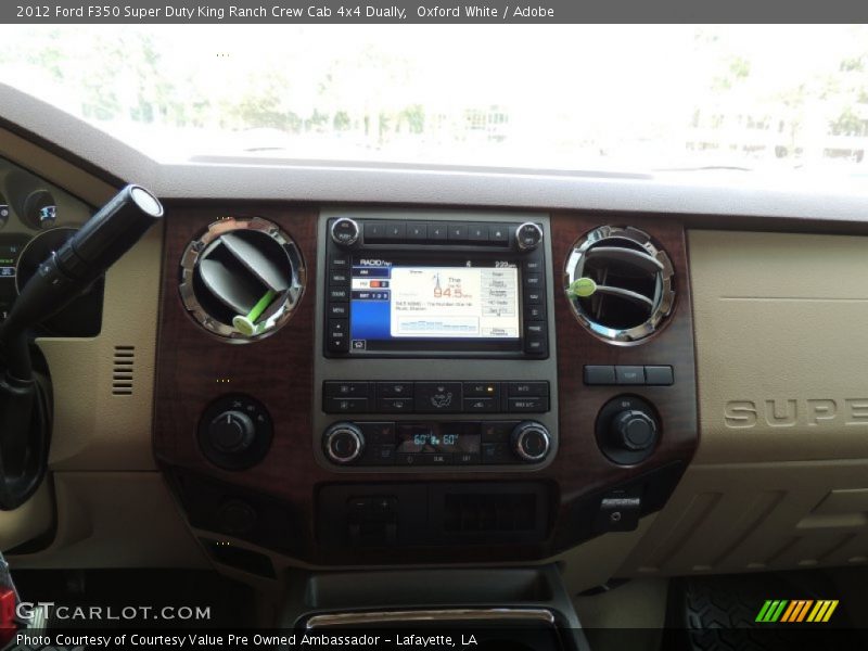 Oxford White / Adobe 2012 Ford F350 Super Duty King Ranch Crew Cab 4x4 Dually