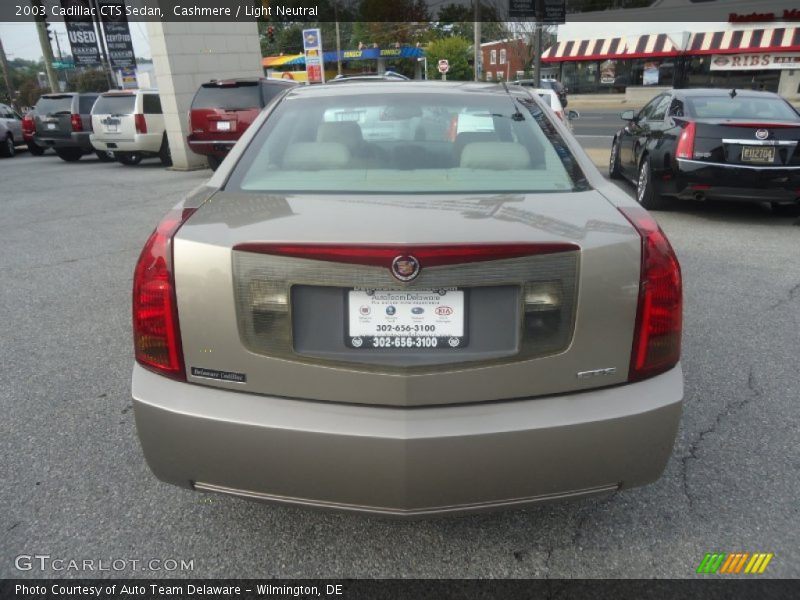 Cashmere / Light Neutral 2003 Cadillac CTS Sedan