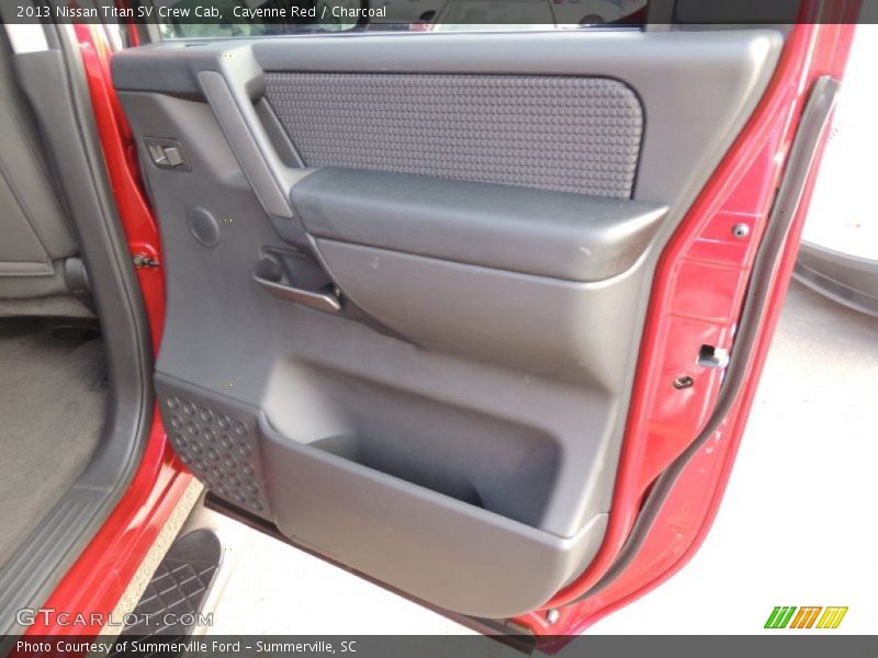 Cayenne Red / Charcoal 2013 Nissan Titan SV Crew Cab