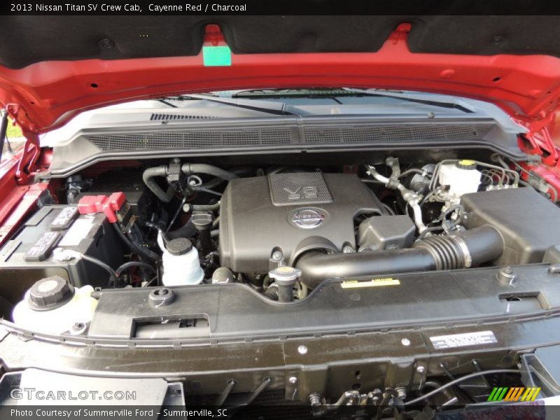 Cayenne Red / Charcoal 2013 Nissan Titan SV Crew Cab