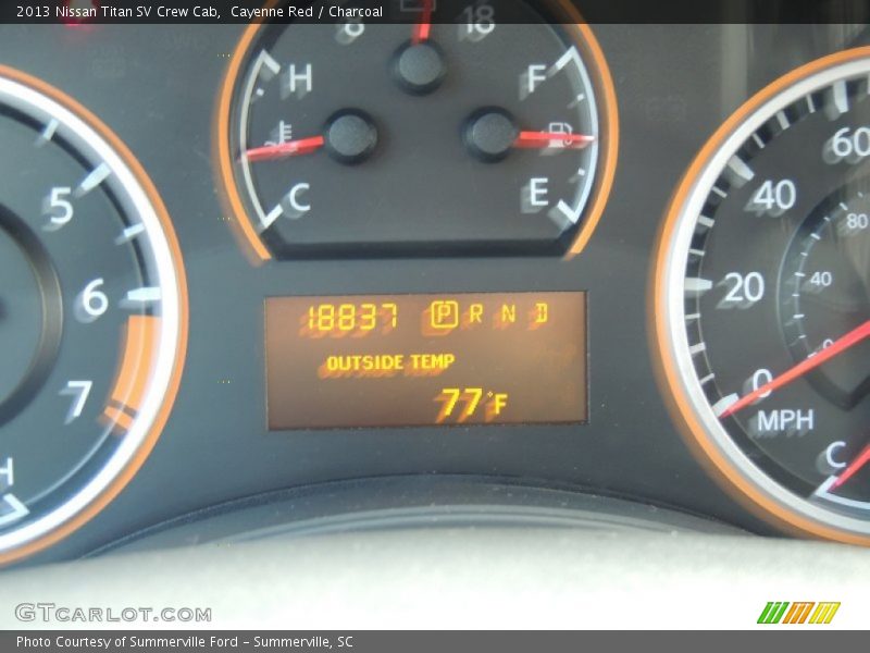Cayenne Red / Charcoal 2013 Nissan Titan SV Crew Cab