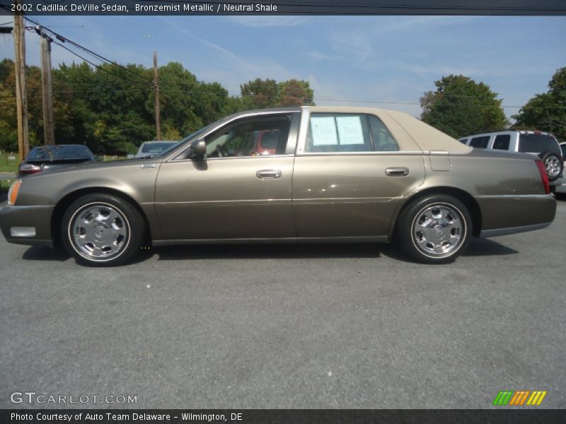 Bronzemist Metallic / Neutral Shale 2002 Cadillac DeVille Sedan