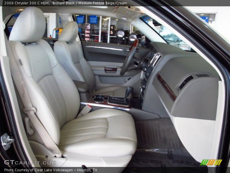 Brilliant Black / Medium Pebble Beige/Cream 2009 Chrysler 300 C HEMI