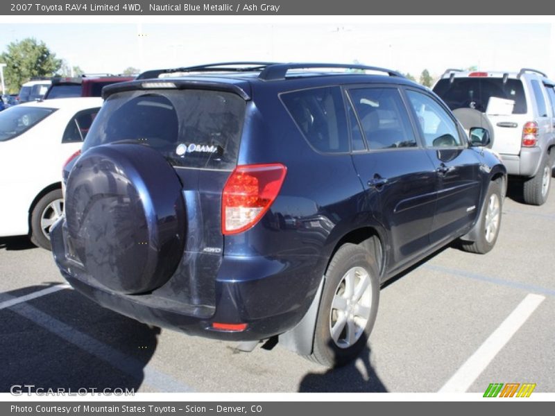 Nautical Blue Metallic / Ash Gray 2007 Toyota RAV4 Limited 4WD