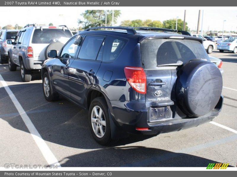 Nautical Blue Metallic / Ash Gray 2007 Toyota RAV4 Limited 4WD