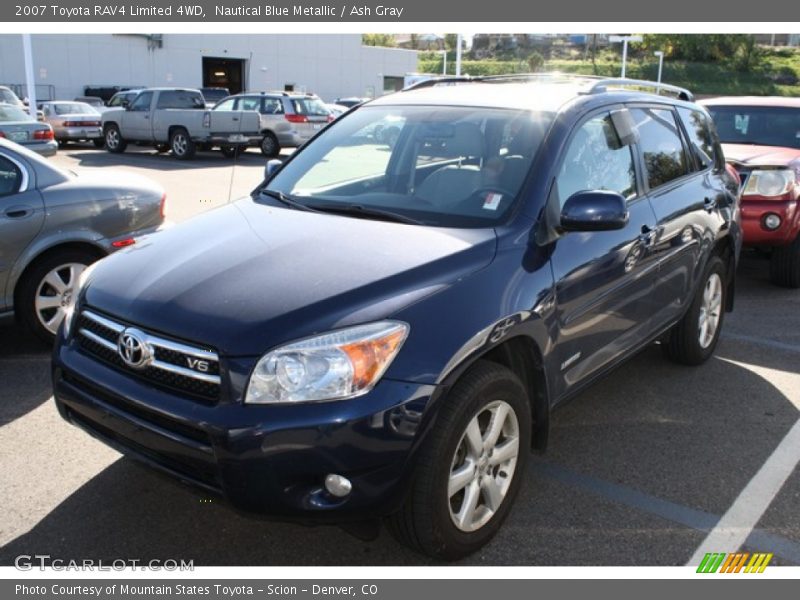 Nautical Blue Metallic / Ash Gray 2007 Toyota RAV4 Limited 4WD