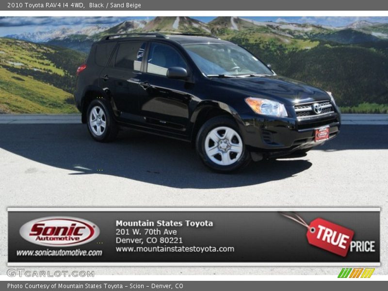 Black / Sand Beige 2010 Toyota RAV4 I4 4WD