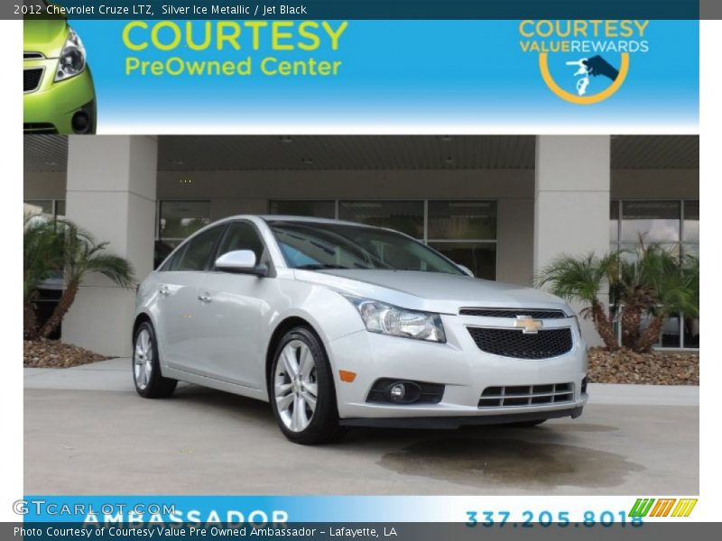 Silver Ice Metallic / Jet Black 2012 Chevrolet Cruze LTZ