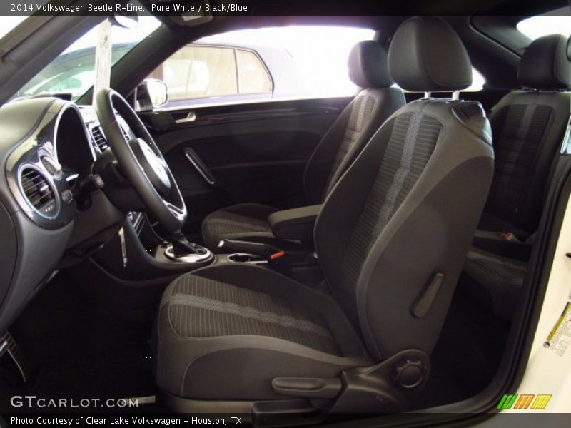 Pure White / Black/Blue 2014 Volkswagen Beetle R-Line