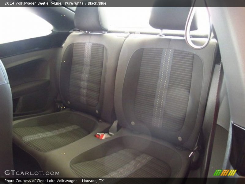 Pure White / Black/Blue 2014 Volkswagen Beetle R-Line