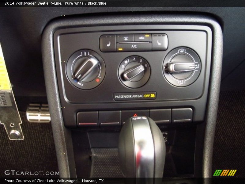 Pure White / Black/Blue 2014 Volkswagen Beetle R-Line