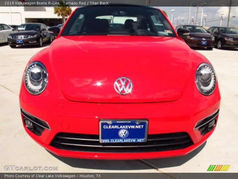 Tornado Red / Titan Black 2014 Volkswagen Beetle R-Line