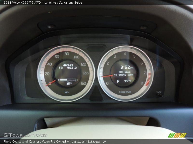 Ice White / Sandstone Beige 2011 Volvo XC60 T6 AWD