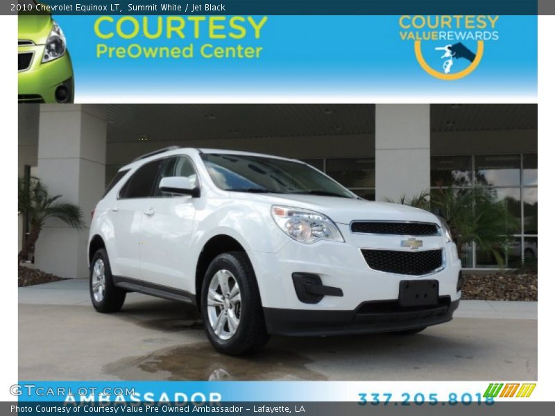 Summit White / Jet Black 2010 Chevrolet Equinox LT