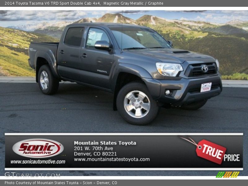 Magnetic Gray Metallic / Graphite 2014 Toyota Tacoma V6 TRD Sport Double Cab 4x4