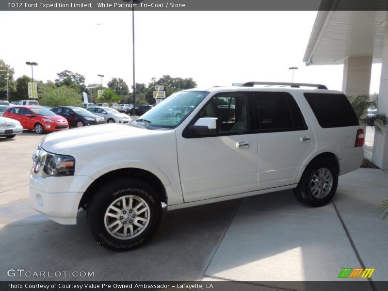 White Platinum Tri-Coat / Stone 2012 Ford Expedition Limited