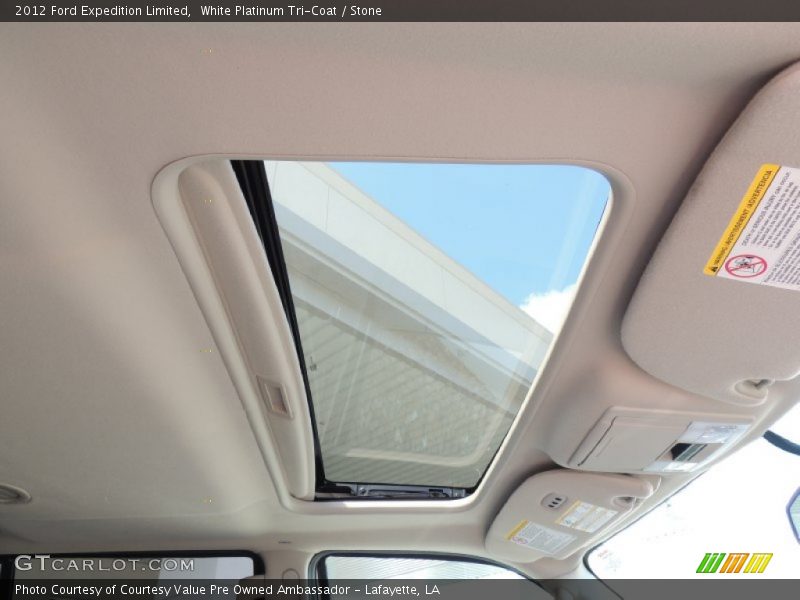 White Platinum Tri-Coat / Stone 2012 Ford Expedition Limited