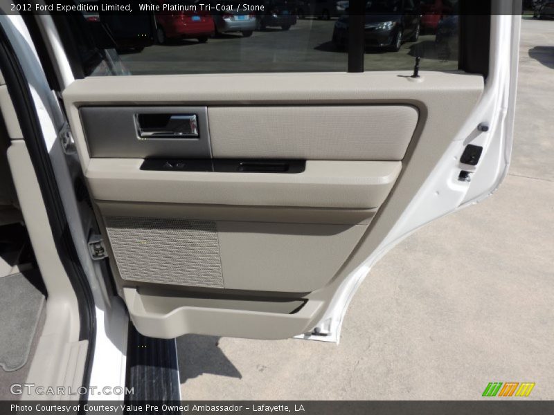 White Platinum Tri-Coat / Stone 2012 Ford Expedition Limited