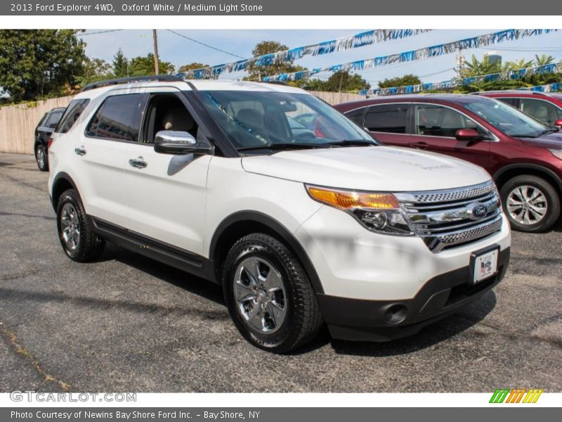 Oxford White / Medium Light Stone 2013 Ford Explorer 4WD