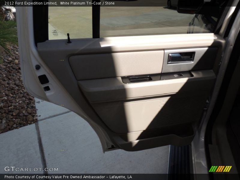White Platinum Tri-Coat / Stone 2012 Ford Expedition Limited