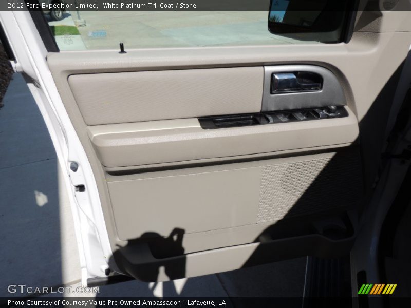 White Platinum Tri-Coat / Stone 2012 Ford Expedition Limited