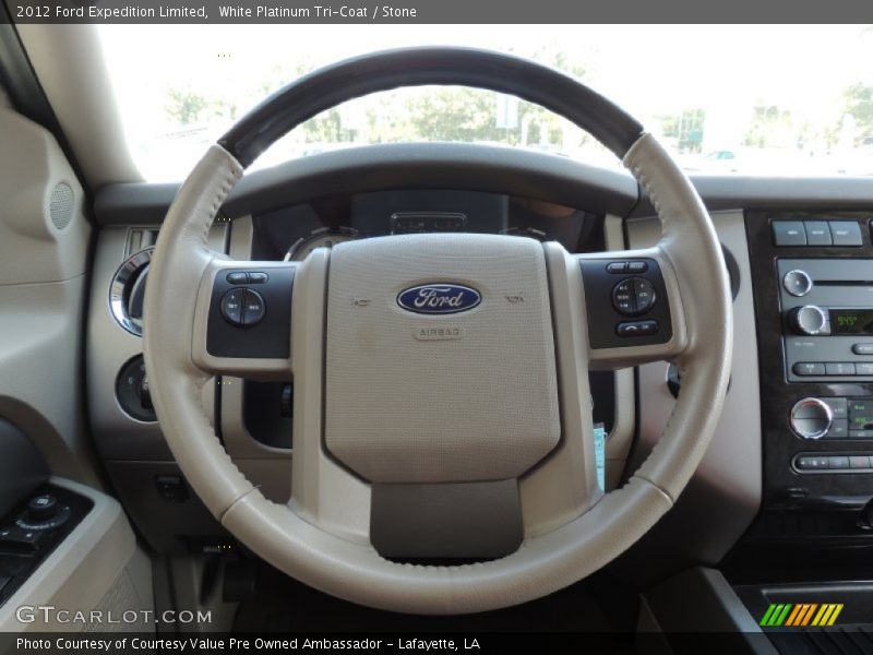 White Platinum Tri-Coat / Stone 2012 Ford Expedition Limited