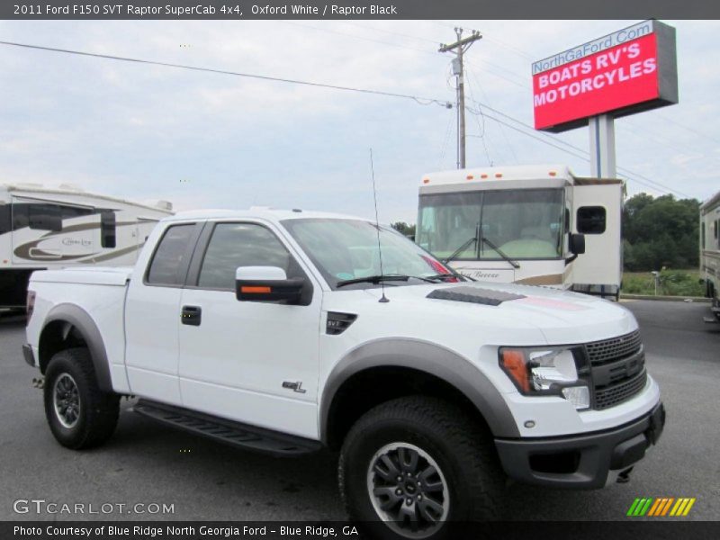 Oxford White / Raptor Black 2011 Ford F150 SVT Raptor SuperCab 4x4