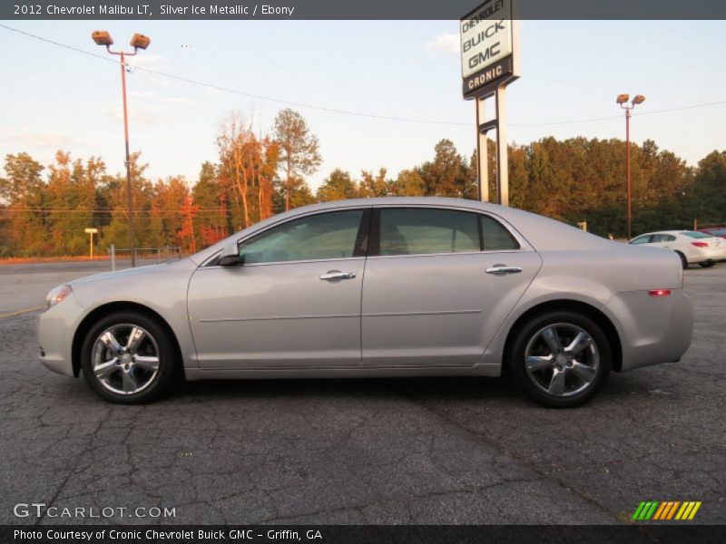 Silver Ice Metallic / Ebony 2012 Chevrolet Malibu LT