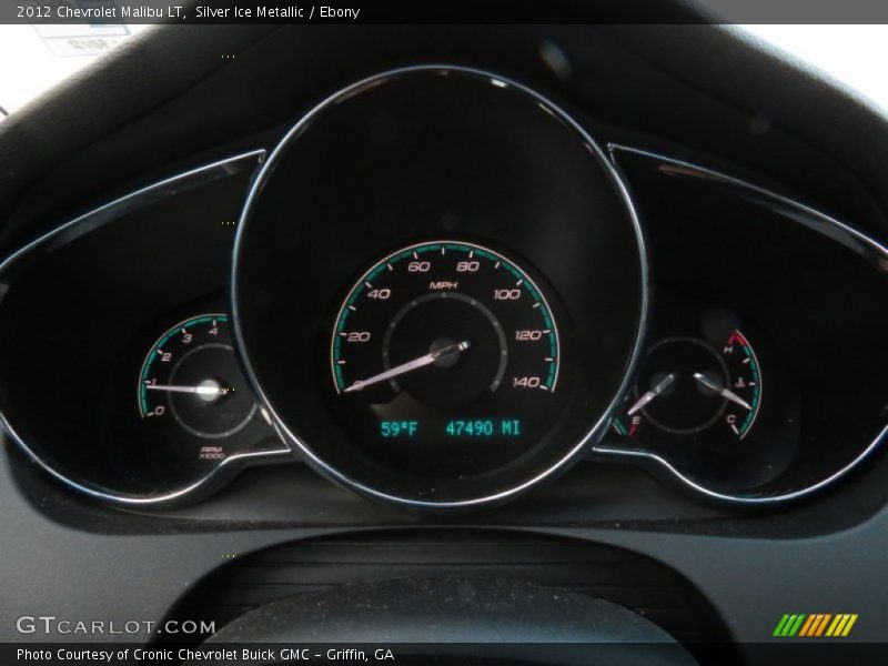Silver Ice Metallic / Ebony 2012 Chevrolet Malibu LT