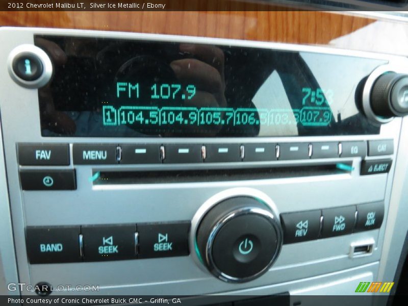 Silver Ice Metallic / Ebony 2012 Chevrolet Malibu LT