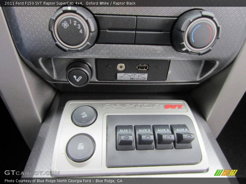 Controls of 2011 F150 SVT Raptor SuperCab 4x4