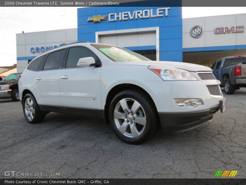 Summit White / Cashmere/Ebony 2009 Chevrolet Traverse LTZ