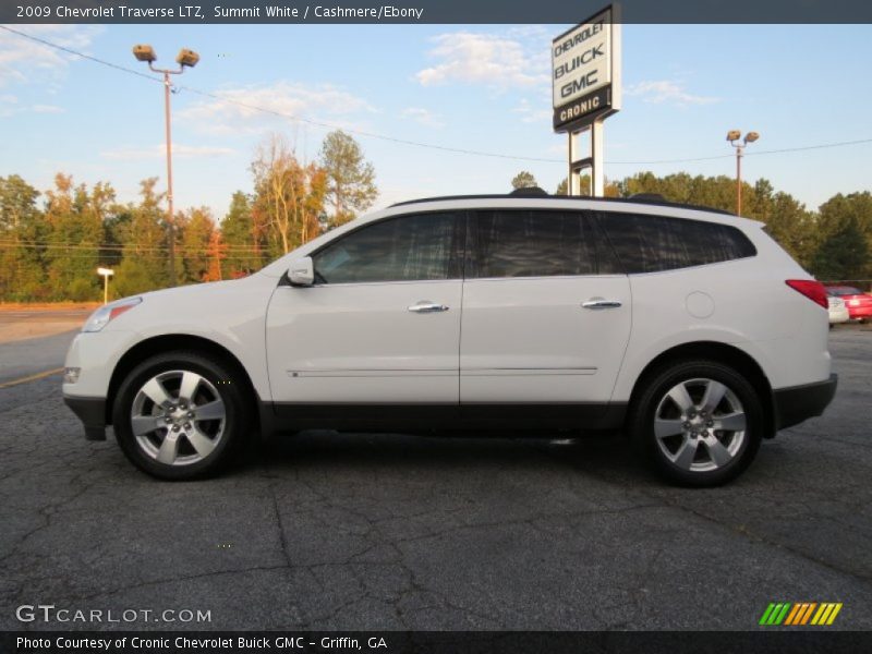 Summit White / Cashmere/Ebony 2009 Chevrolet Traverse LTZ