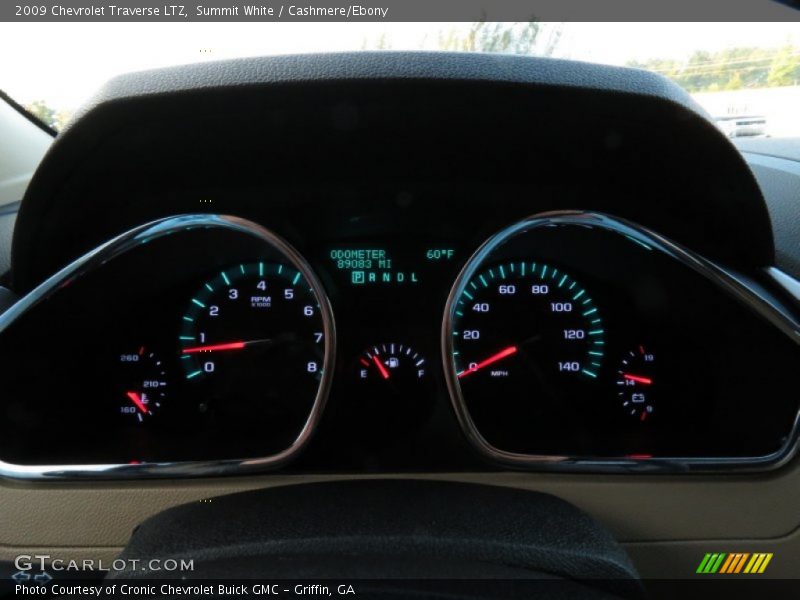 Summit White / Cashmere/Ebony 2009 Chevrolet Traverse LTZ