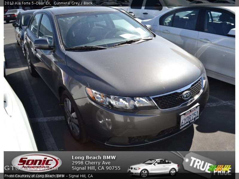 Gunmetal Grey / Black 2013 Kia Forte 5-Door EX