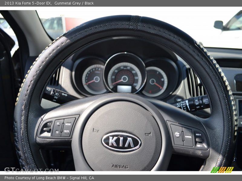 Gunmetal Grey / Black 2013 Kia Forte 5-Door EX