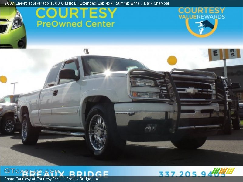 Summit White / Dark Charcoal 2007 Chevrolet Silverado 1500 Classic LT Extended Cab 4x4