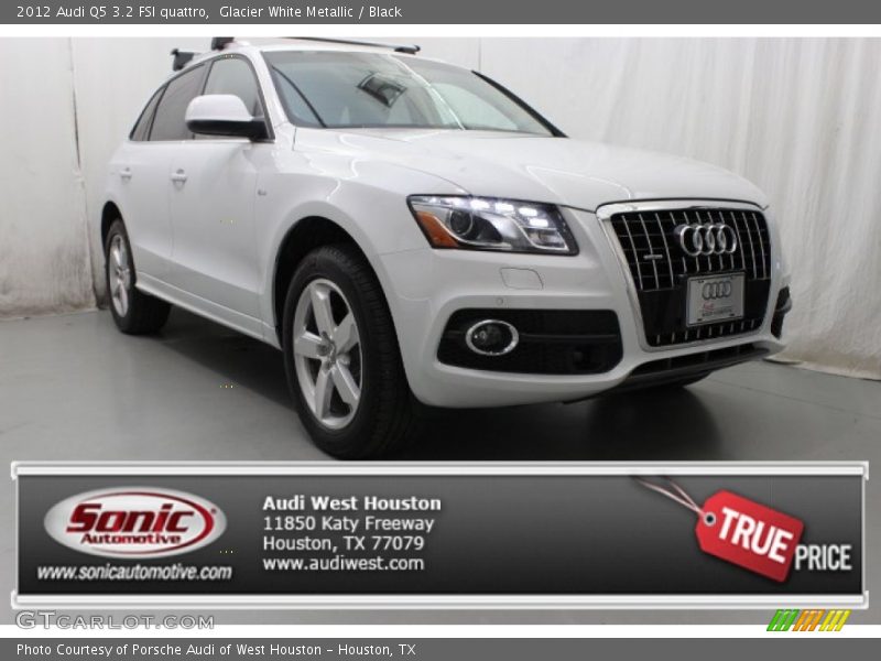 Glacier White Metallic / Black 2012 Audi Q5 3.2 FSI quattro