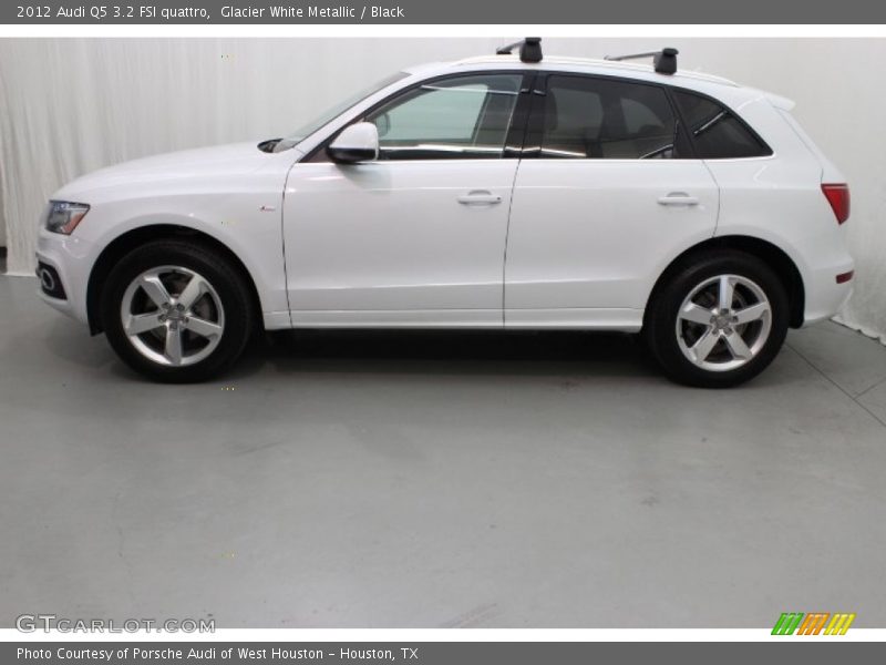 Glacier White Metallic / Black 2012 Audi Q5 3.2 FSI quattro