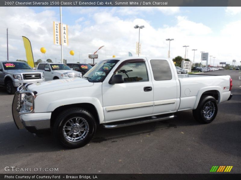 Summit White / Dark Charcoal 2007 Chevrolet Silverado 1500 Classic LT Extended Cab 4x4