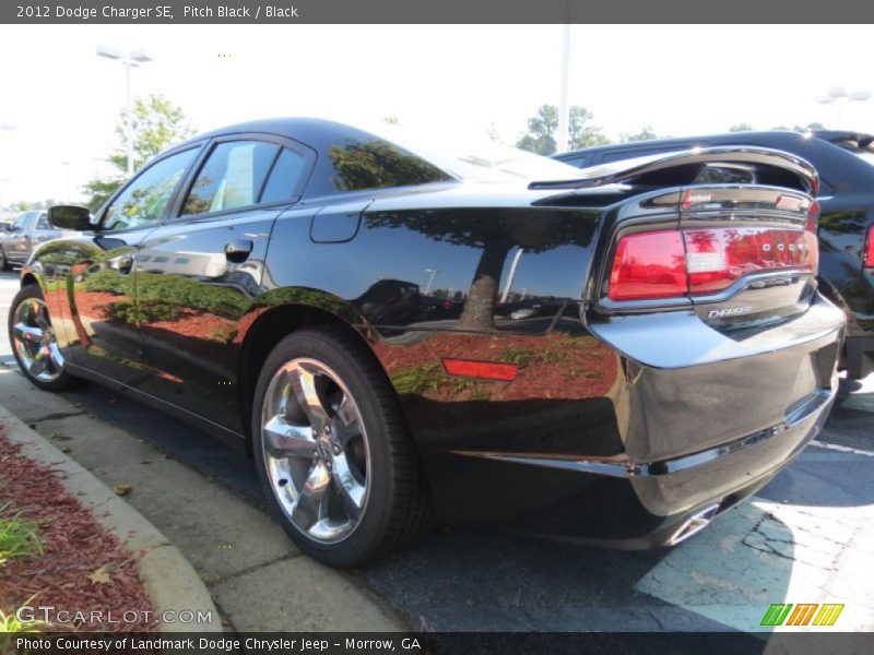 Pitch Black / Black 2012 Dodge Charger SE