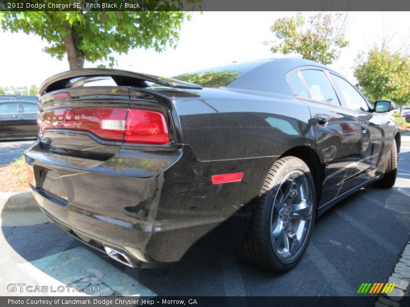 Pitch Black / Black 2012 Dodge Charger SE