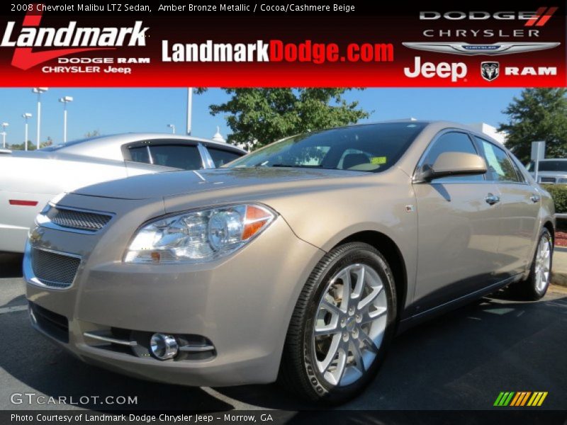 Amber Bronze Metallic / Cocoa/Cashmere Beige 2008 Chevrolet Malibu LTZ Sedan
